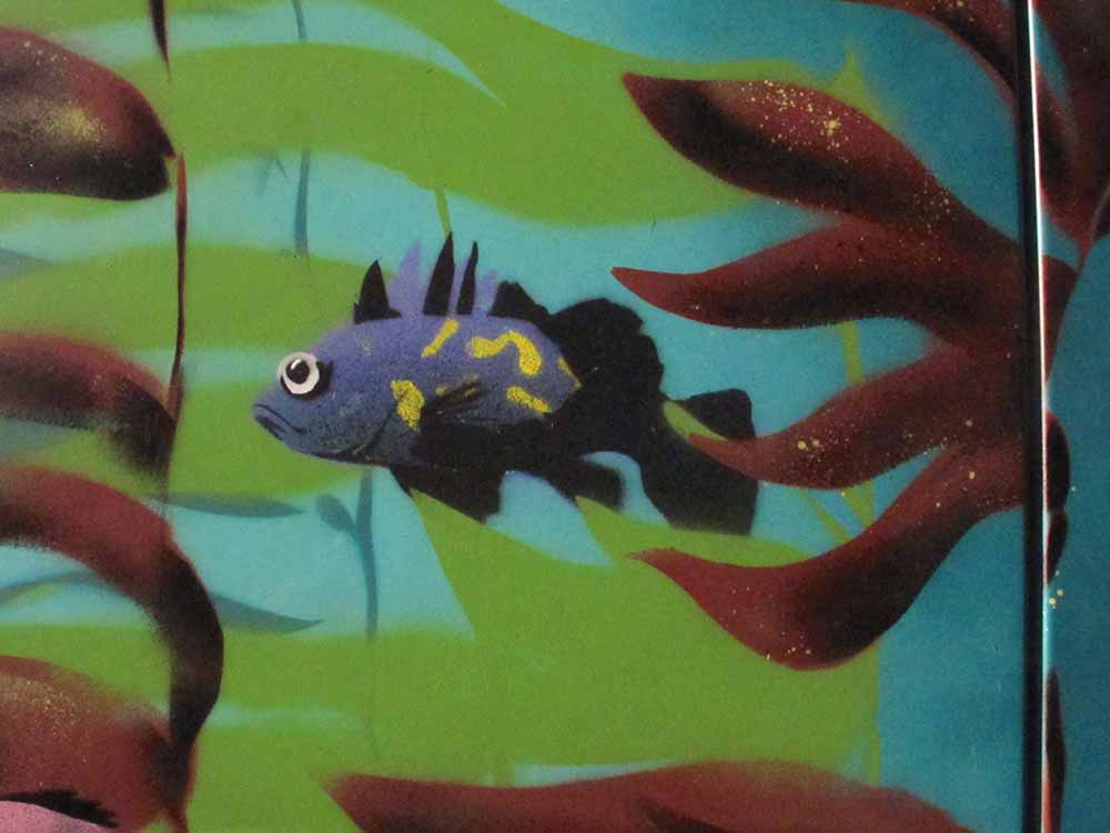 purple fish art