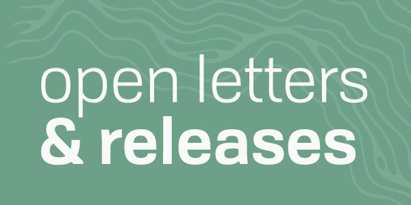 open letters and releases