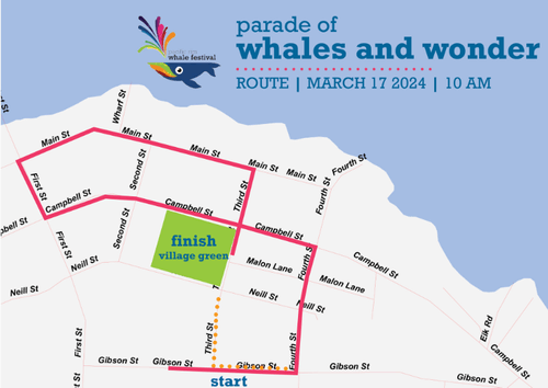 2024 Whale Fest Parade Route