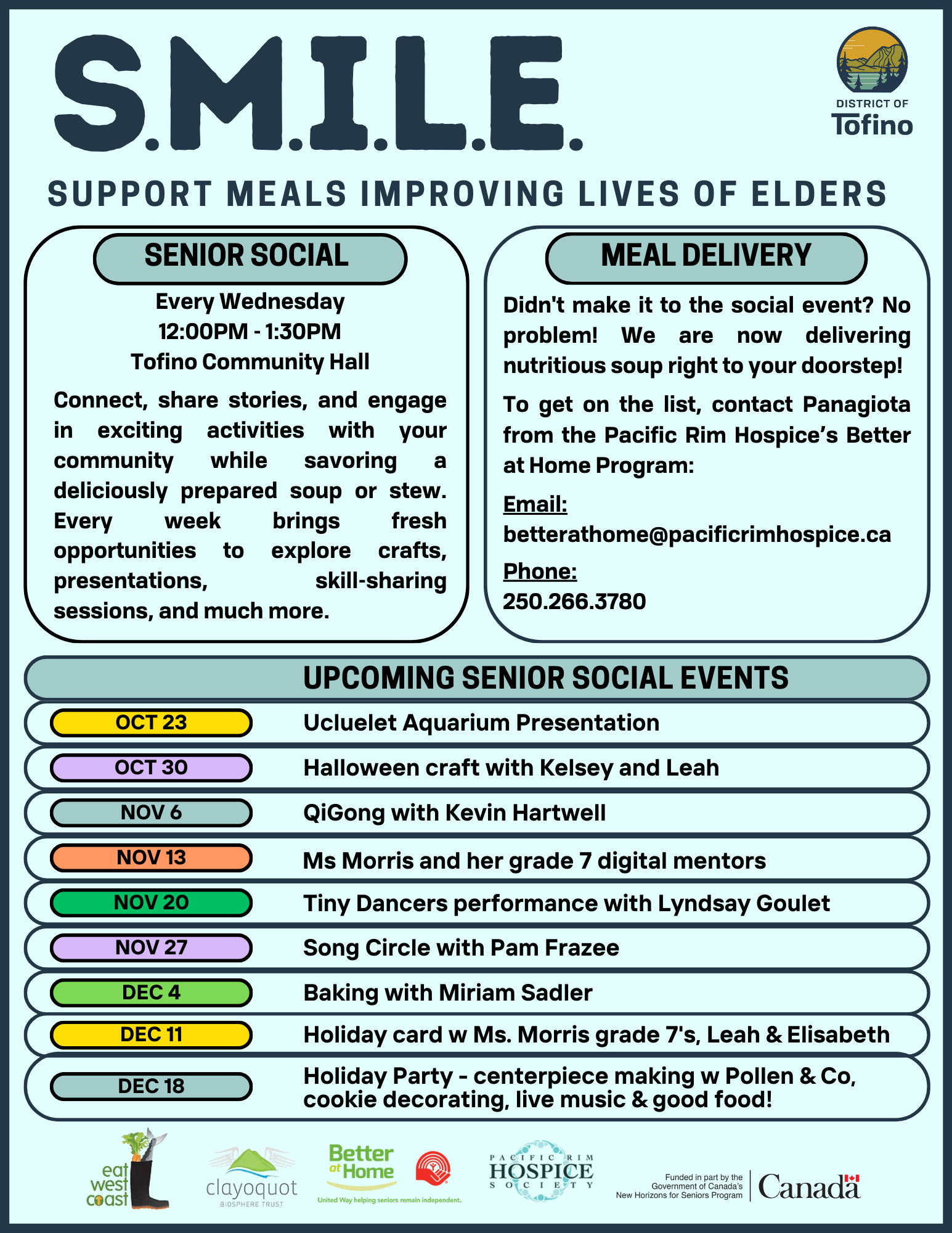 smile program calendar