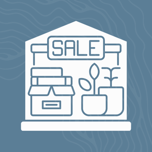 garage sale market icon