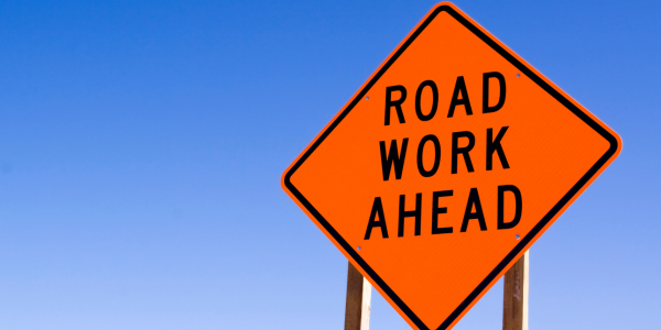 road work ahead