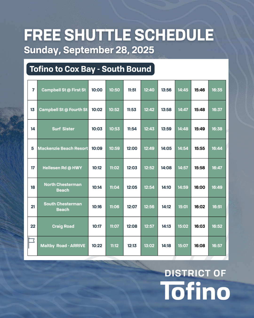 queen of the peak schedule