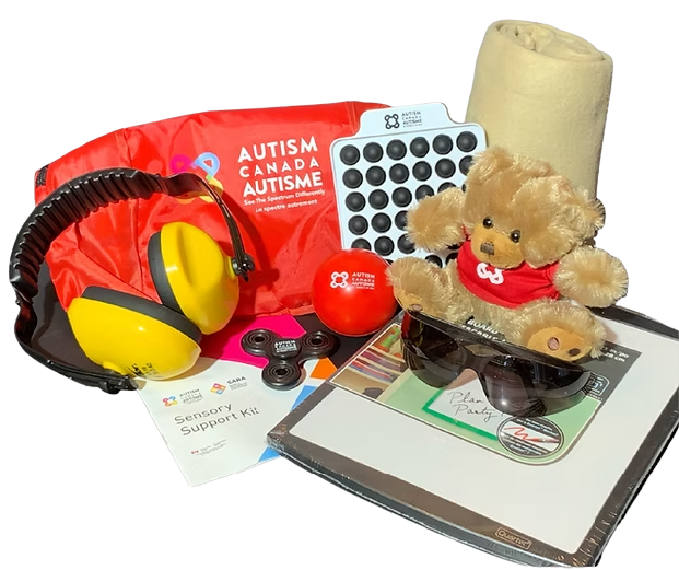 items in a sensory kit