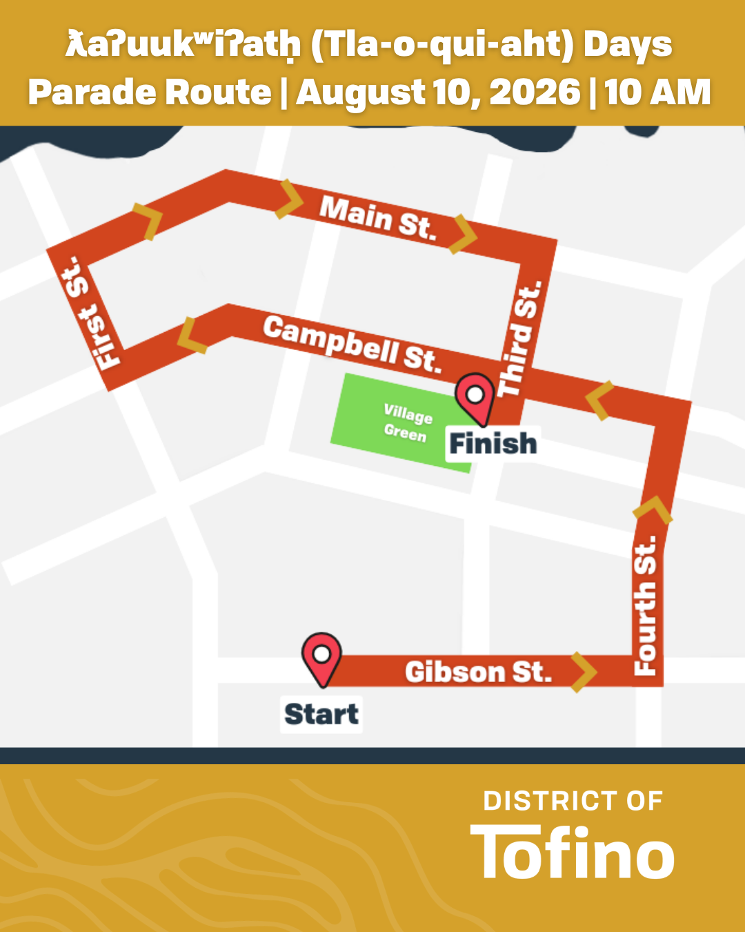 2026 TFN Days Parade Route